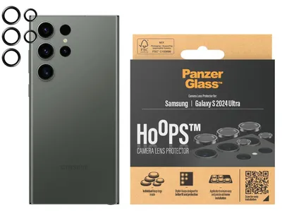 Image de Panzerglass Hoops Protection de l'appareil photo pour Samsung Galaxy S24 Ultra - avec cadre noir