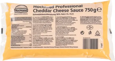 Produktbild von Cheddar Sauce 50% Hl. 750G