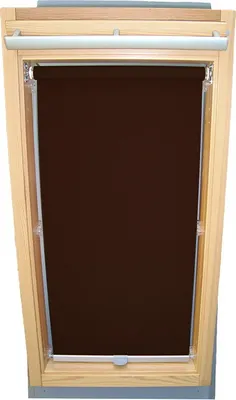 Produktbild von Rollo für VELUX Dachfenster Sichtschutz mit Haltekrallen GGL/GPL/GHL - 104 - dunkelbraun