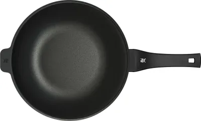 Produktbild von WMF Wok mit Glasdeckel, 30 cm 05.7630.4291, Rund, Schwarz, Aluminium, PermaDur, Bakelit, Keramik, Gas, Halogen, Induktion, Versiegelte Platte
