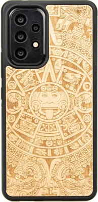Produktbild von Holzhülle für Samsung Galaxy A33 5G AZTEC CALENDAR ANIEGRE