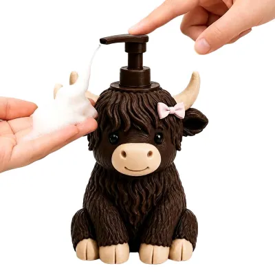 Immagine prodotto di Dispenser per sapone liquido a forma di mucca, ideale per il bagno e la cucina