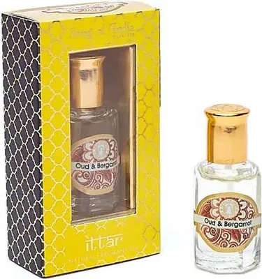 Produktbild von Oud & Bergamotte Ayurveda-Duftöl – Packung mit 6 Stück – 10 ml