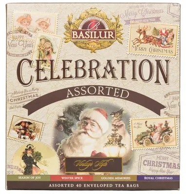 Imagen del producto de Set de tés Basilur Celebration - 40 bolsitas
