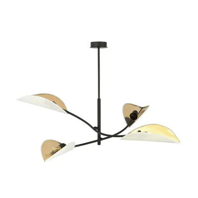 Zdjęcie produktu dla Lampa sufitowa Emibig 4xE14 40W LOTUS 4 WHITE/GOLD 1107/4
