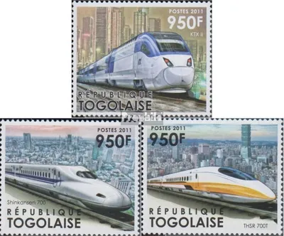 Produktbild von Briefmarken Togo 2012 Mi 4393-4395 (kompl.Ausg.) postfrisch Hochgeschwindigkeitszüge