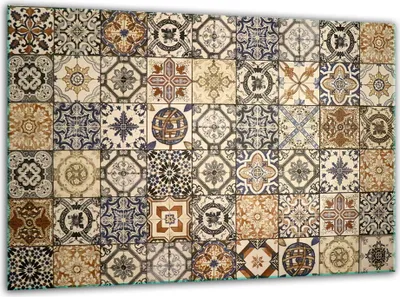Produktbild von Glas Herdabdeckplatten Schneidebrett Universal 30x22cm Mosaik