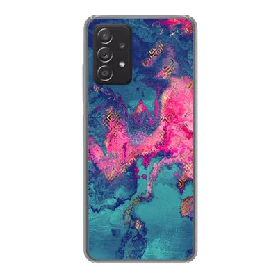 Produktbild von MuchoWow® Handyhülle Schutzhülle Hülle für Samsung Galaxy A53 5G Marmor - Farbe - Rosa - Blau Silikon Softcase Handy Hülle - Schutzabdeckung