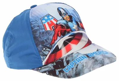 Obrázek produktu pro Dětská čepice Avengers Stylové dětské čepice na ochranu proti slunci Modrá
