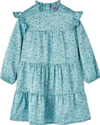 Produktbild von Kinderkleid mit langen Ärmeln Blau 116