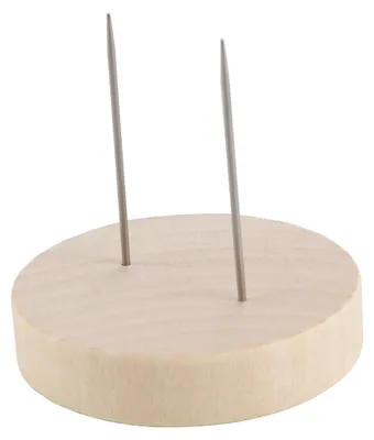 Häkelpuppenständer, 10 Stück, Holz, 5 cm, mit Metallstiften