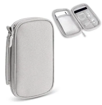 Image de Organiseur de câbles - Pochette tech de voyage - 19 x 10,9 x 3,8 cm - Avec bandoulière