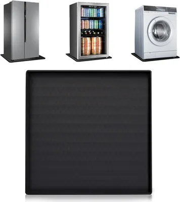 Immagine prodotto di Tappetino per frigorifero - Sottopiatto per elettrodomestici - Protegge gli elettrodomestici - Bordo rialzato - 60x60 cm - Grigio
