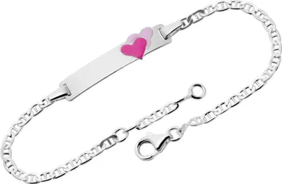Produktbild von Unique Armband aus 925er Silber mit Herzen (Länge: 14cm)