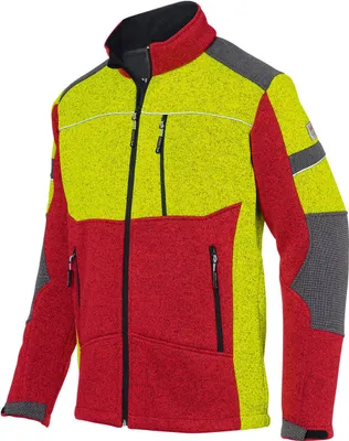 Produktbild von Kübler Forest Strickjacke rot/gelb Gr. 4XL
