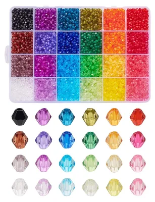 Productafbeelding van Solidchoice - 7896 Stuks Facetgeslepen Kristallen Kralen voor DIY Sieraden