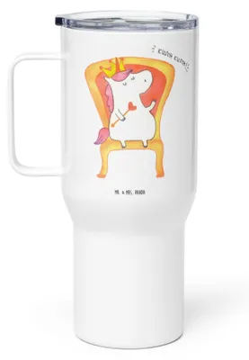 Produktbild von Mr. & Mrs. Panda Teetasse Einhorn Prinzessin - Weiß - Geschenk, thermosbecher, Thermos-Becher, Thermobecher, Edelstahlbecher, Geburtstag, Geburtstagsgeschenk, Unicorn