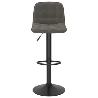 Produktbild von "im Sonderangebot"1 Pcs Barhocker - CLORIS - Barstuhl - Optimal Komfort, Dunkelgrau Samt - 42,5 x 45 x (84-105) cm - DEMöbel7327245