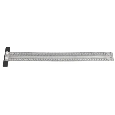 Produktbild von Holzbearbeitungsmarkierungs-T-Lineale, Positionierungs-Anreißlineal, Messlineal für Zimmerleute, 400 mm