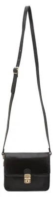 Image de Sac bandoulière pour femmes, en cuir véritable Vacchetta, avec fermeture réglable et boucle à clip