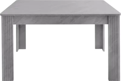 Immagine prodotto di Tavolo da pranzo Sweiko, Tavolo da pranzo contemporaneo, Tavolo robusto, Tavolo con quattro gambe, Tavolo in rovere, Tavolo da pranzo rettangolare, Tavolino da caffè, Tavolo da pranzo moderno e semplice, Look concreto
