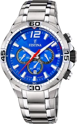 Produktbild von Festina F20522/2 Chronograph Uhr Herrenuhr Edelstahl Datum silber