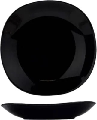 Immagine prodotto di Piatto fondo quadrato Kithira Nero - P 21 cm