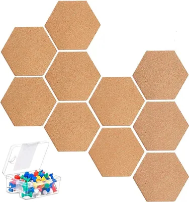 Produktbild von Korkplatte für Fotohänger - Selbstklebend - 10 Stück - Multifunktional - Zuhause und Büro
