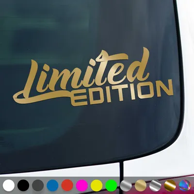 Produktbild von PantherPixel Limited Edition Aufkleber Style Tuning Special Edition Sticker Auto Geschenkidee Farbe Gold