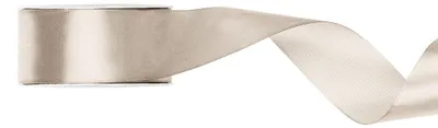 Image de Ruban cadeau en satin blanc crème 25m 38mm de large