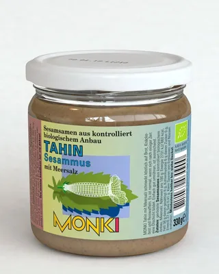 Produktbild von Monki Tahin Sesammus mit Meersalz -  - 330g