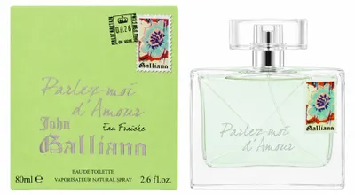 Obrázek produktu pro John Galliano PARLEZ MOI D'AMOUR Eau Fraiche toaletní voda 80ml, Obrázek vytvořený pomocí AI