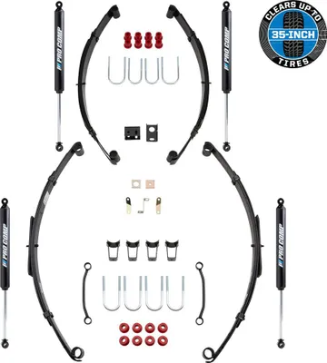 Produktbild von Komplettfahrwerk Fahrwerk +2,5"= 65mm mit ProComp Stoßdämpfer Jeep CJ 82-86
