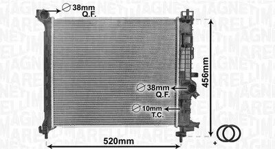 Immagine prodotto di MAGNETI MARELLI Radiatore, raffreddamento motore 350213168800