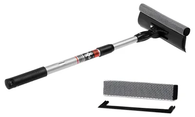 Produktbild von HEYNER® Scheibenreiniger Set I Super Cleaner L PRO mit Teleskopgriff + Ersatzkit I Auto Reinigungs-Bundle für Windschutzscheiben