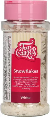 Produktbild von FunCakes Snowflakes Weiß 50 g