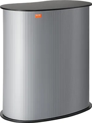 Obrázek produktu pro Přenosný veletržní pult, 35,43" x 19,29" x 37,01", výstavní pult s bočnicí, skládací propagační barový stůl, skládací pult s přepravní taškou