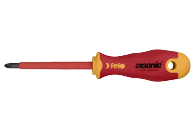 Obrázok produktu pre felo skrutkovač Ergonic VDE 417 Z Plus/Minus Pozidriv slot Z1, Z2 - Certifikát DIN EN 60900 / AC 1000V, vyrobené v Nemecku Veľkosť:2