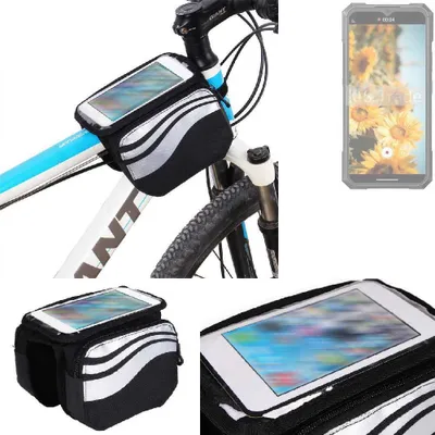 Produktbild von K-S-Trade Rahmentasche Fahrrad-Halterung kompatibel mit Cubot KingKong X Rahmenhalterung Fahrrad Handyhalterung Fahrradtasche Handy Smartphone