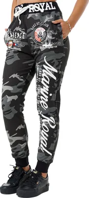 Produktbild von Damen Jogginghose | 100 % Baumwolle | Marine 512  Antra/Camo L