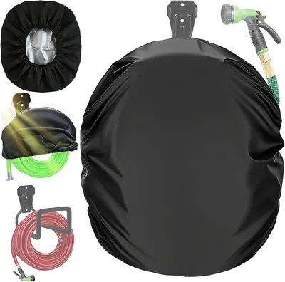Produktbild von Schutzhülle für Schlauchbox - Gartenschlauch Schutzhülle - 420D Oxford-Gewebe - Wasserdicht, UV-beständig und staubdicht - Für 5/8" x 50–100 ft