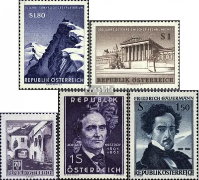 Produktbild von Briefmarken Österreich 1961 Mi 1091,1101,1102,1109,1110 (kompl.Ausg.) postfrisch Sondermarken