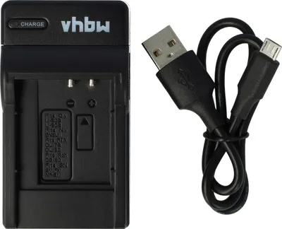Produktbild von vhbw USB Ladegerät kompatibel mit Sony Cybershot DSC-W190, DSC-W370 Kamera Camcorder/Akku - Ladeschale, Ladeanzeige, 4,2 V