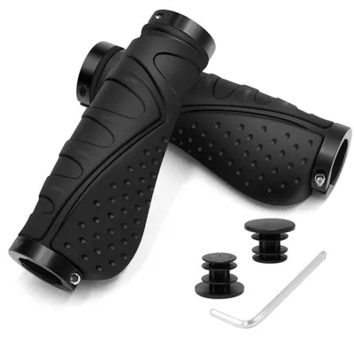 Produktbild von Fahrradgriffe Ergonomisch Rutschfest Lock-On für 22,2 mm Lenker Schwarz