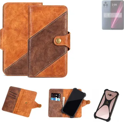 Produktbild von K-S-Trade Handyhülle Schutzhülle Bookstyle Case Wallet-Case kompatibel mit T-Mobile REVVL 6 Pro Cover Klapphülle Kantenschutz Smartphone