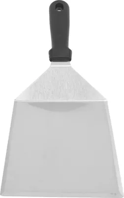 Imagen del producto de Espátula de cocina profesional, con hoja de acero inoxidable apta para uso alimentario. Ideal para pasteles, pizzas, crepes y otros alimentos. Espátula cuadrada, con mango de plástico
