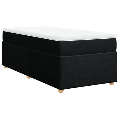 Produktbild von Boxspringbett mit Matratze Schwarz 90x200 cm Stoff