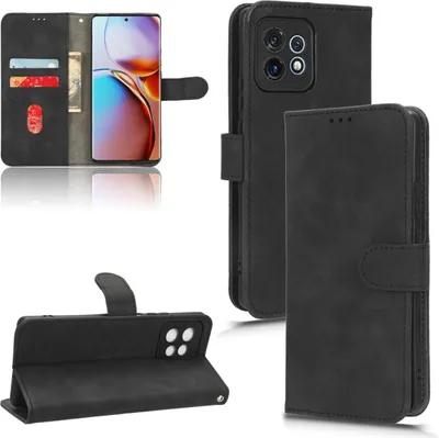 Produktbild von König Design Hülle kompatibel mit Kunstleder Handyhülle - Handy Case Schwarz