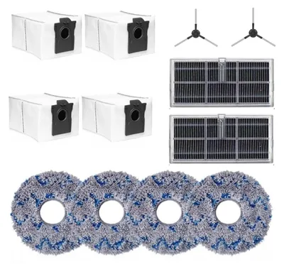 Ersatz-Zubehörset – 4 Wischpads, 4 Staubbeutel, 2 Filter, 2 Bürsten
