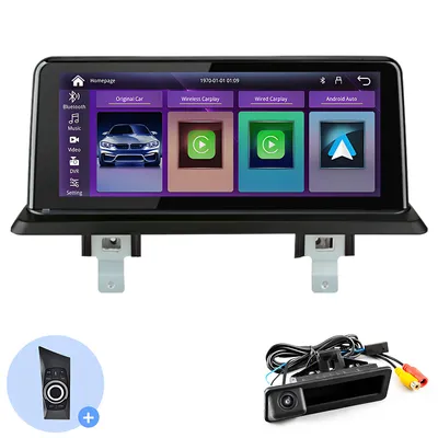 Zdjęcie produktu dla Linux CarPlay Android Auto dla BMW serii 1 E81 E82 E87 E88 2006-12 Radio samochodowe GPS Navi WIFI SWC USB DSP iDrive KAM